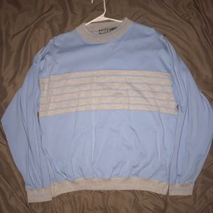 Vintage LEVIS baby blue striped Sweater.